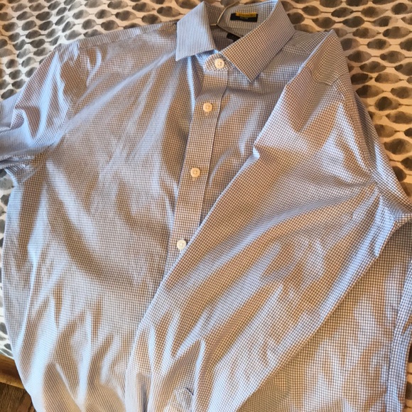 J Crew Blue Checked Dress Shirt - Picture 2 of 2